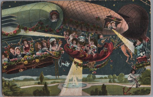 1910 color zeppelin - 1910,