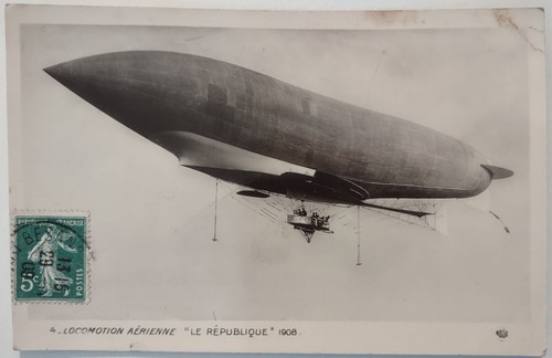 Vintage postcard dirigible - postcard,