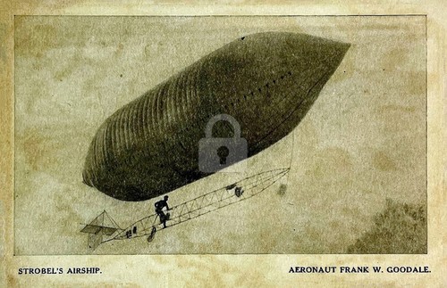 Strobel airship dirigible - airship,