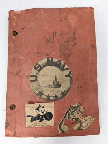Vtg 1930s navy scrapbook - vtg, us