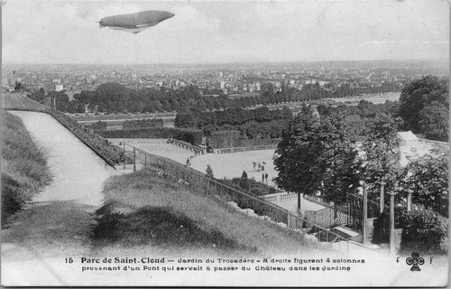 Vintage postcard parc - vintage,