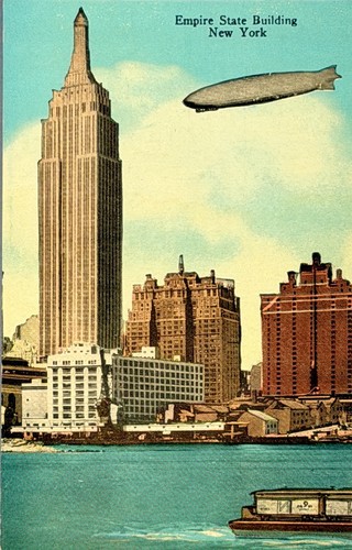 Vintage empire state building - empire,